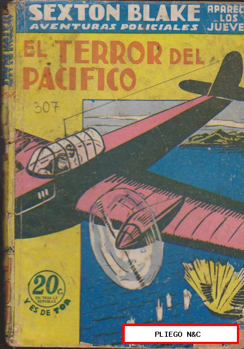 Magazine Sexton Blake nº 534. El terror del Pacífico. Tor 1940
