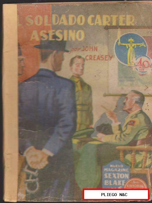 Nuevo Magazine Sexton Blake nº 6. El Soldado Carter, asesino. Tor 1946