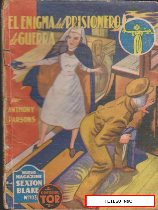 Nuevo Magazine Sexton Blake nº 103. El Enigma del prisionero de guerra. Tor 1949