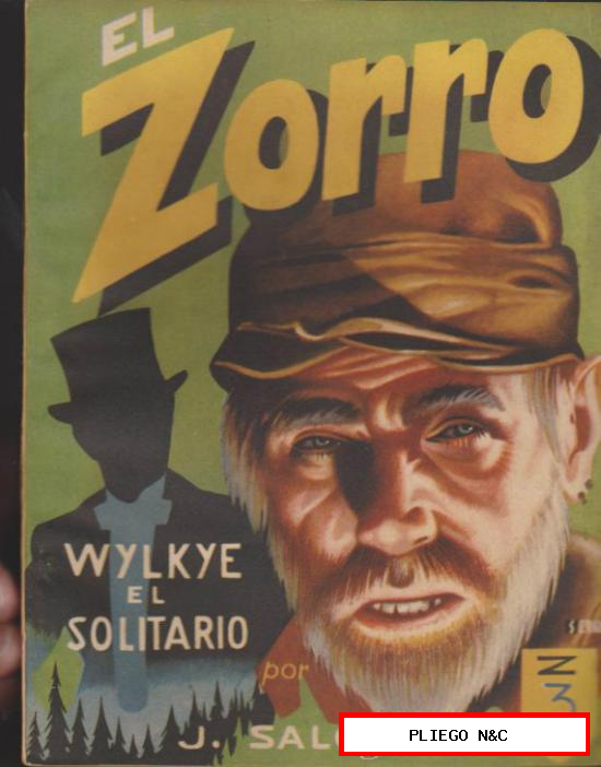 El Zorro nº 11. Wylkye El Solitario. Editorial Mateu 194?