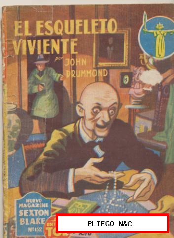 Nuevo Magazine Sexton Blake nº 132. El esqueleto viviente. Tor 1950