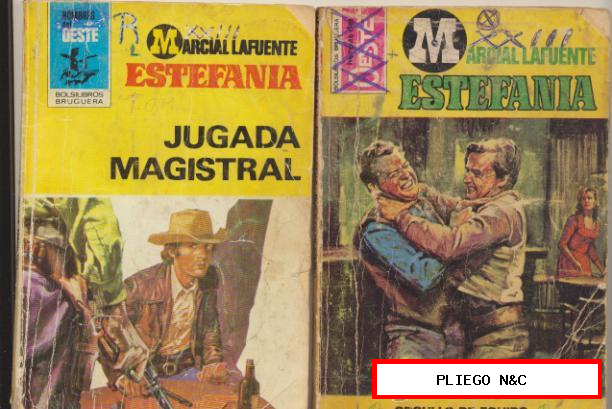 Lote de 2 Novelas de Estefanía: Héroes del oeste 977 y Hombres del Oeste 430