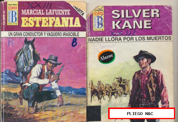 Lote de 2 Novelas de Silver Kane: California 234 y Calibre 44 nº 84