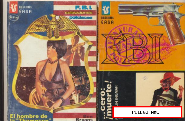 FBI Lote de 2 Novelas, Nº 100 y 314 Easa