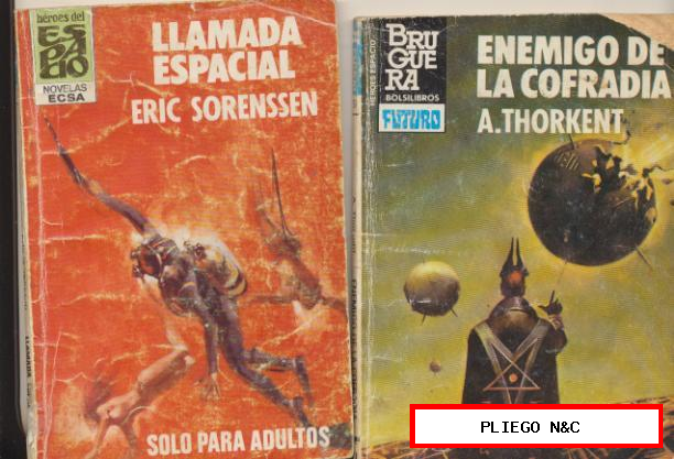 Héroes del Espacio. Lote de 2 Novelas nº 107 y 176