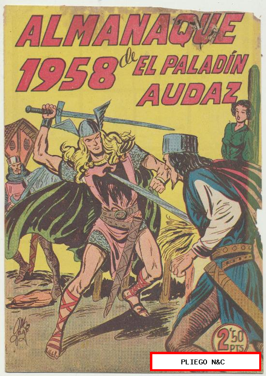 El Paladín Audaz. Almanaque 1958