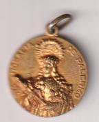 Medalla (AE-2,3) Dorada. Santa Rosalía de Palermo