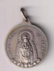 Medalla (2,6 cms.) Ntra. Sra. de Regla. En R/ Corazón de Jesús