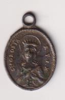 Santa Orosia (Reina, virgen y Mártir) Medalla (AE. 2,2) R/ Santiago. Siglo XVIII. MUY RARA. Patrona de jaca