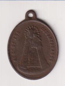Ntra. Sra. de los Desamparados. Medalla (AE 35 mm.) R/S. Vicente Ferrer. Siglo XIX