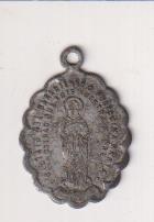 Inmaculada. Medalla (AL 20 mm.) R/Corazones de Jesús y María. Exergo: Roma. Siglo XIX