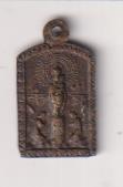 Virgen del Pilar. Medalla (AE 17 mm.) R/Corazón de Jesús. Siglo XIX-XX