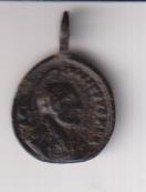 San Felipe Neri. Medalla (AE 17 mm.) R/Inmaculada. Siglo XVII