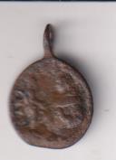 San Antonio de Padua. Medalla (AE 16 mm.) R/Santos. Siglo XVII-XVIII