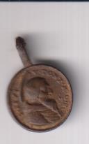 San Vicente Ferrer. Medalla (AE 17 mm.) R/S. Pío V. Siglo XVII-XVIII