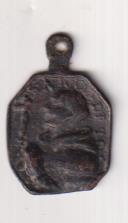 S. Antonio de Padua. Medalla (AE 21 mm.) R/S. Bárbara. Siglo XVIII