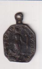 S. Antonio de Padua. Medalla (AE 21 mm.) R/S. Bárbara. Siglo XVIII