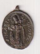 S. maria di Oroppa. Medalla (AE 22 mms.) R/ San José. Siglo XVII-XVIII. RARA