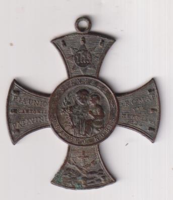 SAn Antonio de Padua. Cruz Medalla (AE 56 mms.) León XIII. 21 mayo 1892