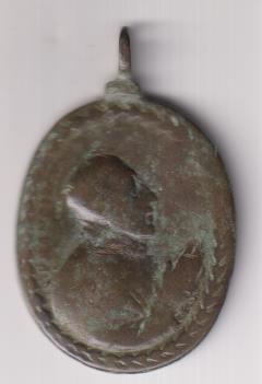 Inmaculada. Medalla (AE 45 mms.) R/ San Francisco (Javier) Siglo XVIII. RARA