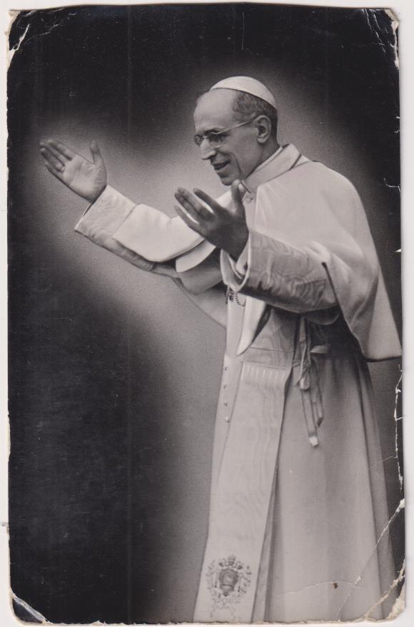 Pío XII. Foto Postal
