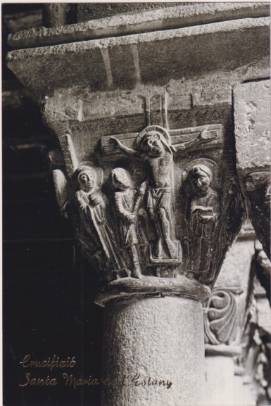 Crucifixió.- Santa maría de L´Estany.  Sin usar