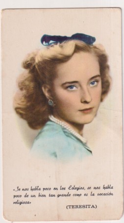 Antigua Estampa. María Teresa González Quevedo. la hermana Teresita