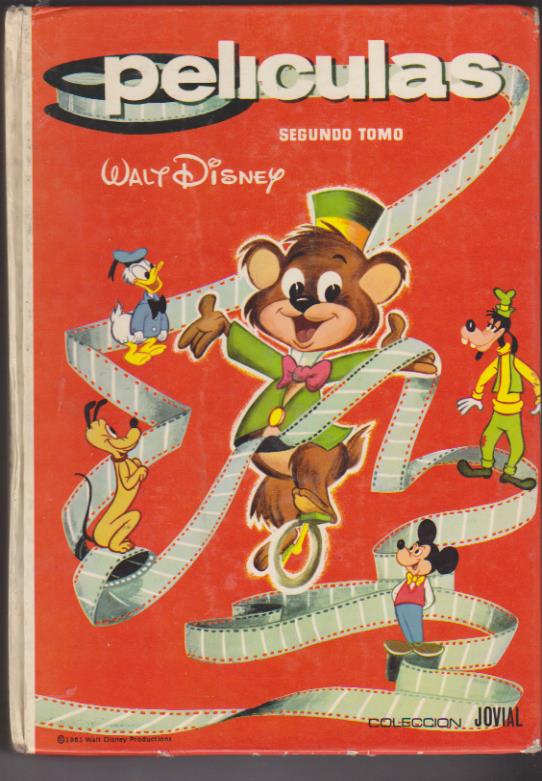 Películas Walt Disney Segundo Tomo. Colección Jovial. Ersa 1981