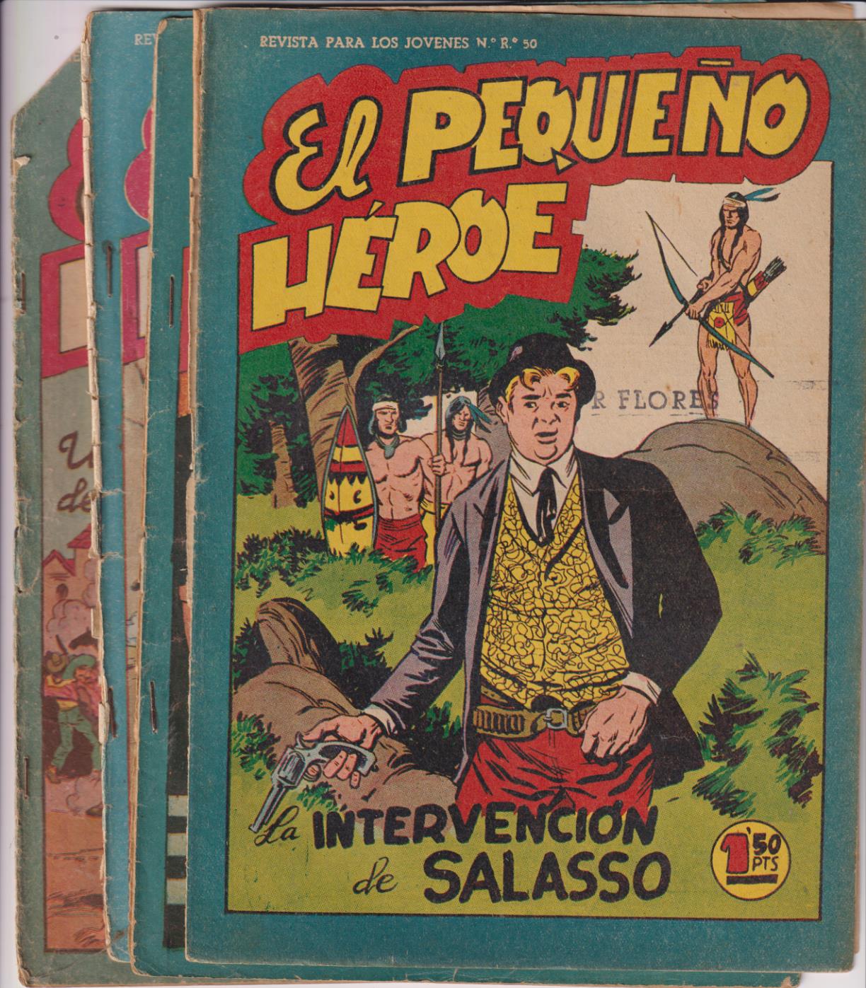 El pequeño Héroe . maga 1956. Lote de 4 ejemplares: 21, 31, 37 y 67