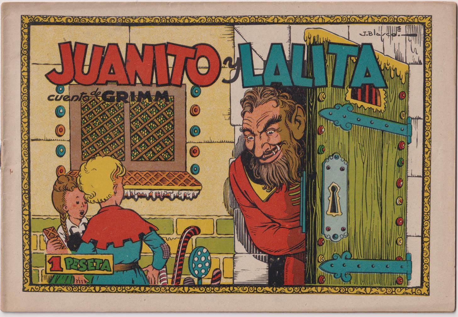 Juanito y Lalita. Cuentos Selectos Cisne nº 22. Cliper 1942. MUY DIFÍCIL ASÍ. Cromos en contraportada