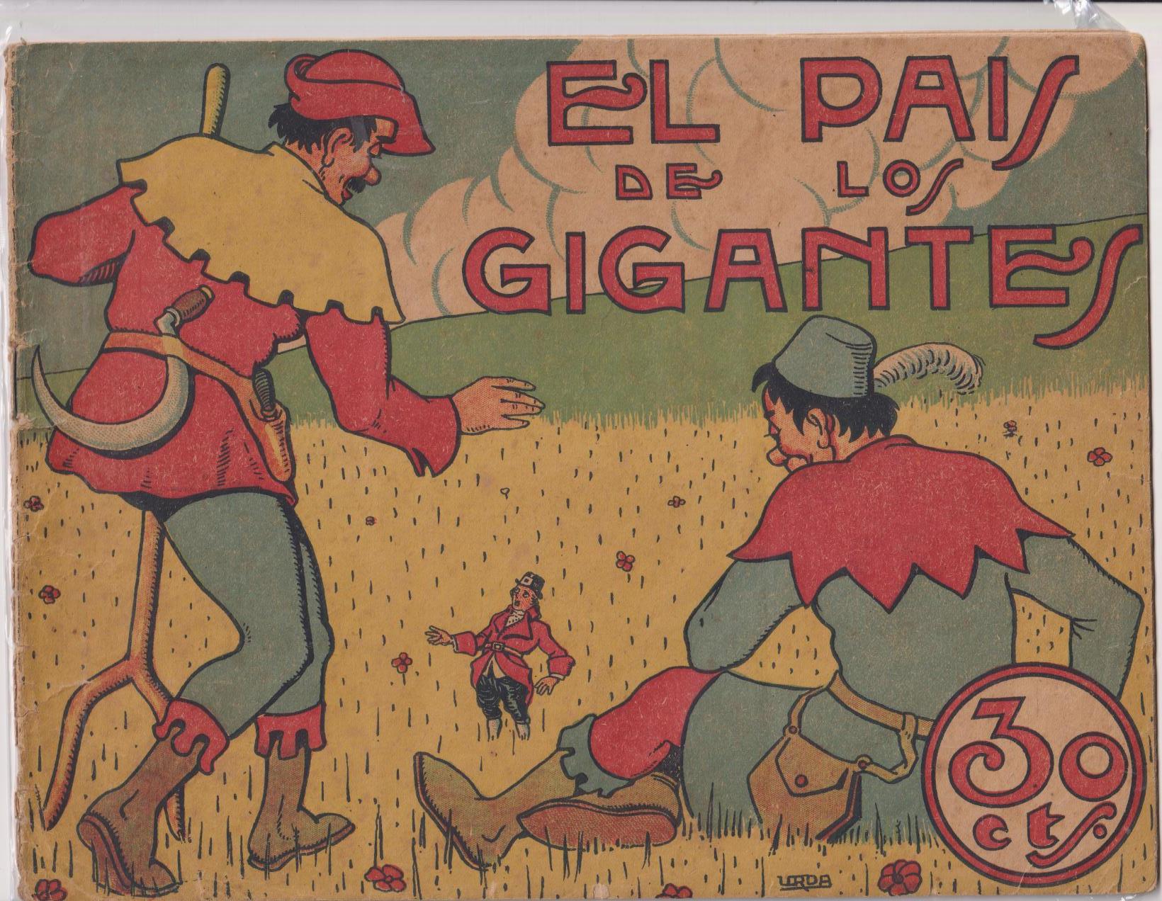 Gráficas TBO nº 4. El País de los Gigantes. Buigas 1919. (21x28) Portada de Urda. DIFÍCIL