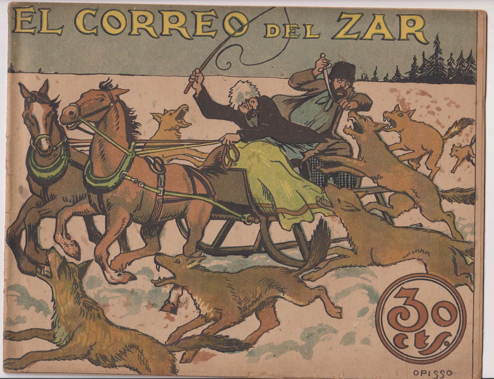 Gráfica TBO nº 5. El Correo del Zar. Buigas 1919. (21x28) Portada de Opisso. MUY RARO