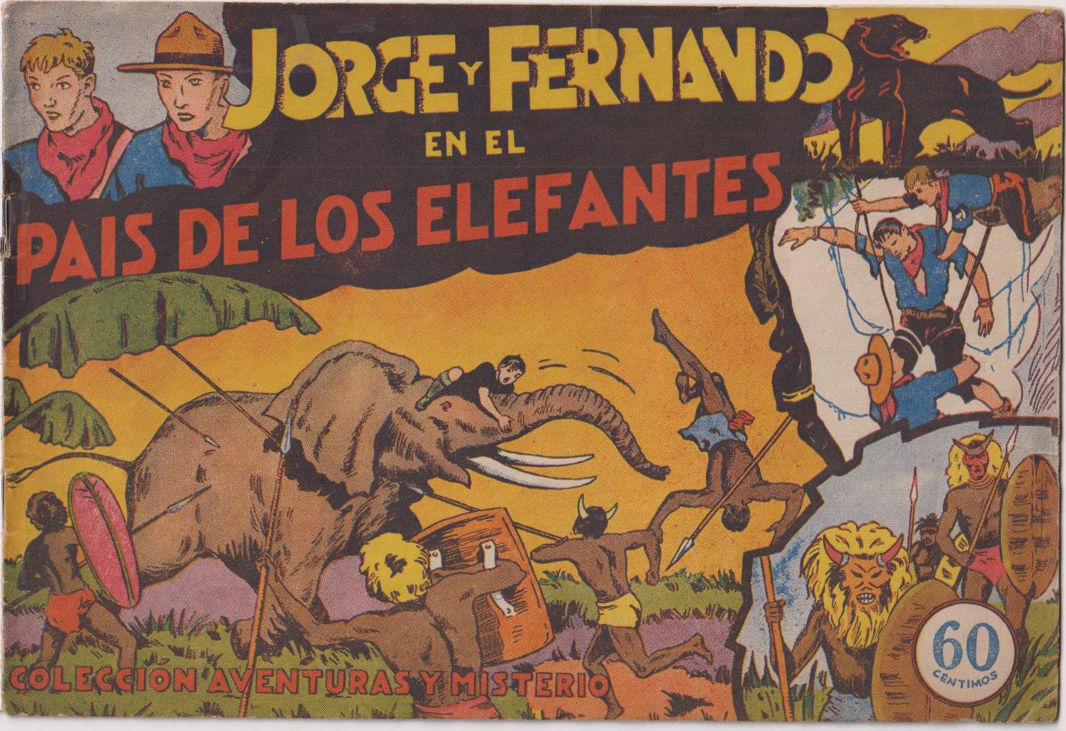 Jorge y Fernando nº 1. En el país de los elefantes. Hispano Americana 1940