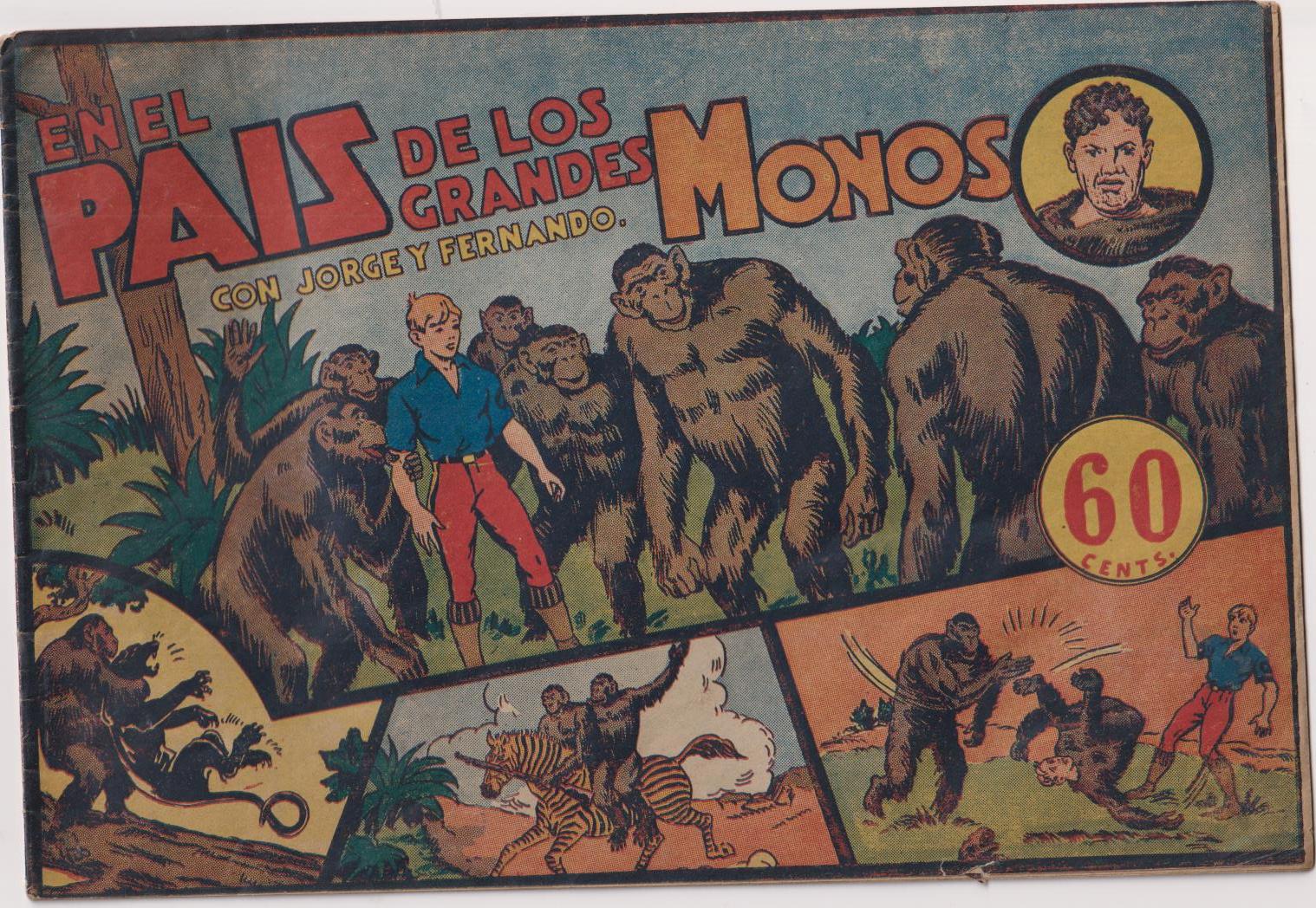 Jorge y Fernando nº 11. En el país de los grandes monos. Hispano Americana 1940