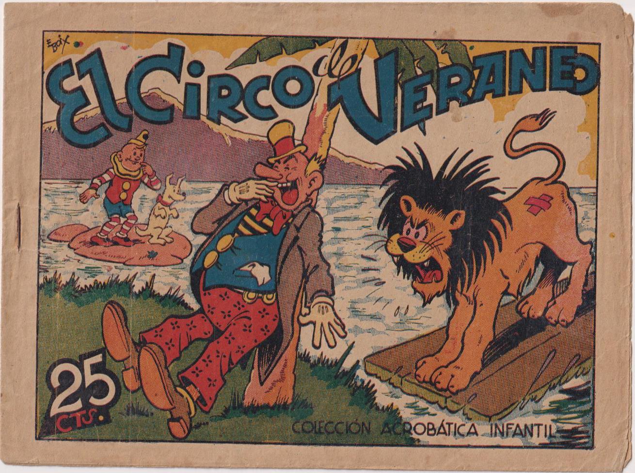 Pirulo y Tontolote. El Circo de Veraneo. Acrobática Infantil. marco 1942