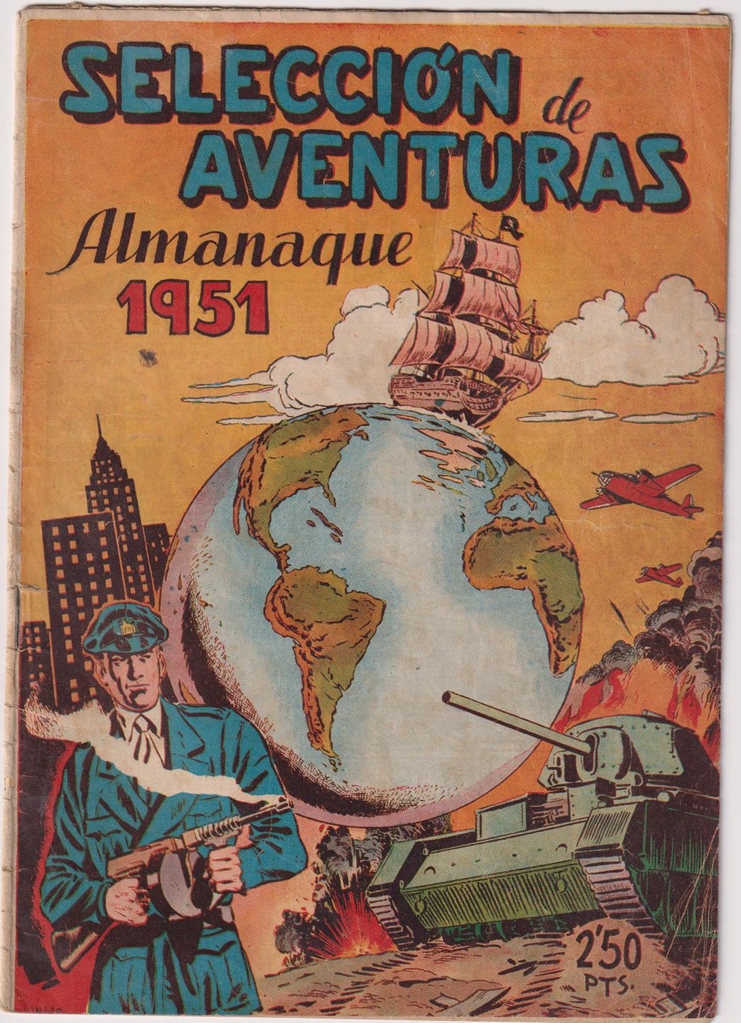 Selección de Aventuras. Almanaque 1951. Toray. (24,5x17) 20 páginas