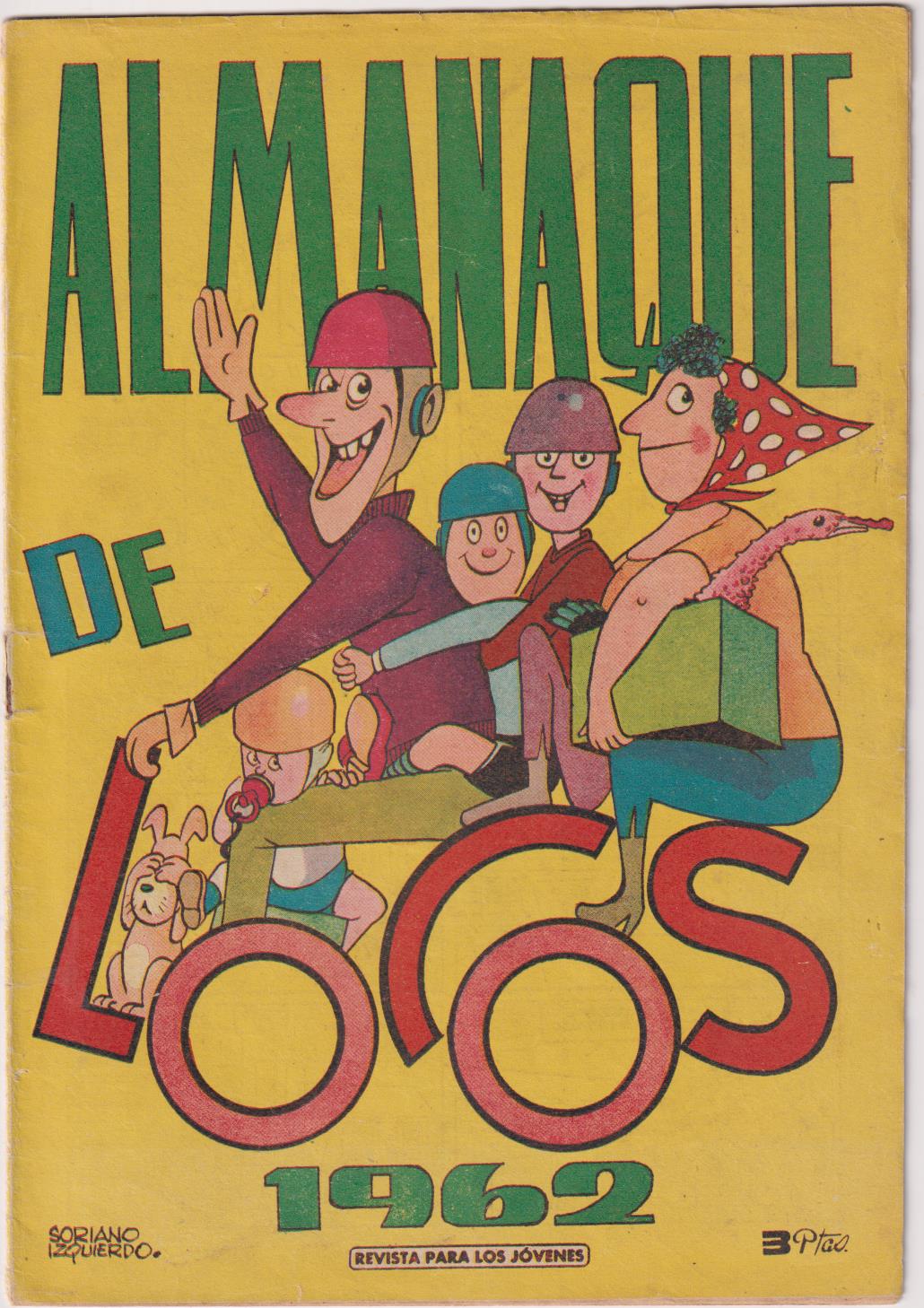Almanaque de Locos 1962. (24,5x17) 20 páginas