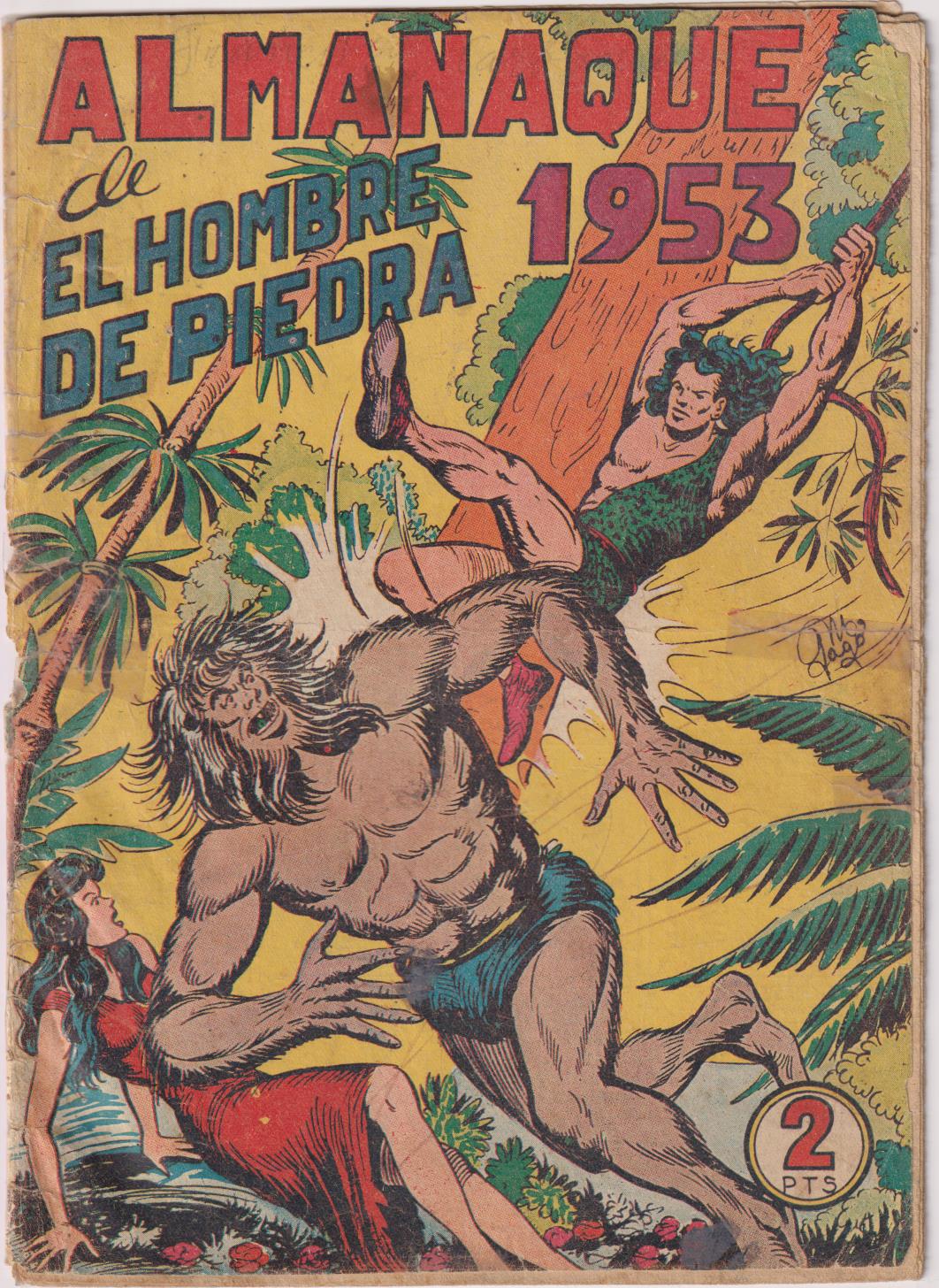 Almanaque El Hombre de Piedra 1953. Valenciana