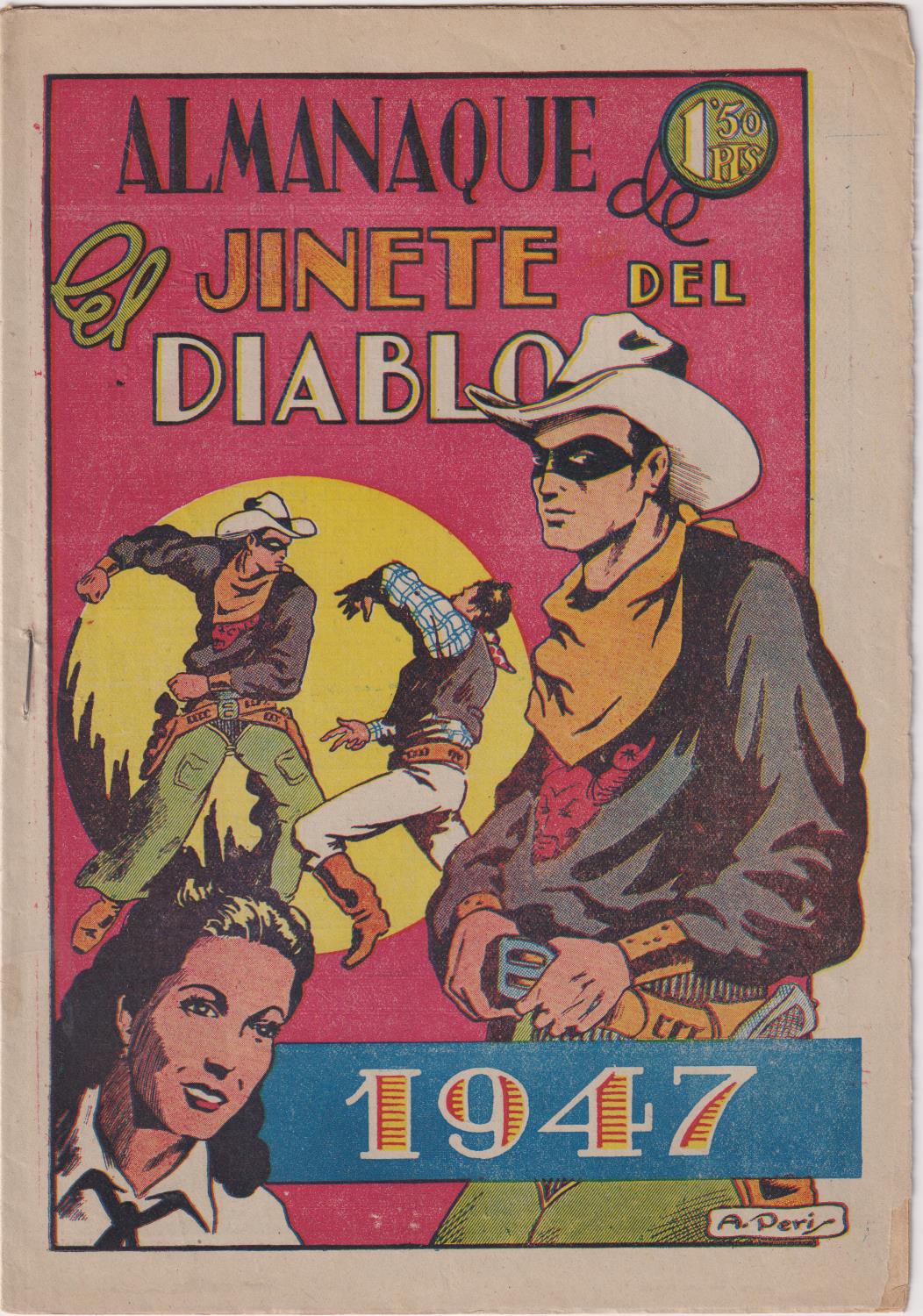 Almanaque El Jinete del Diablo 1947. Ediciones lerso. MUY ESCASO