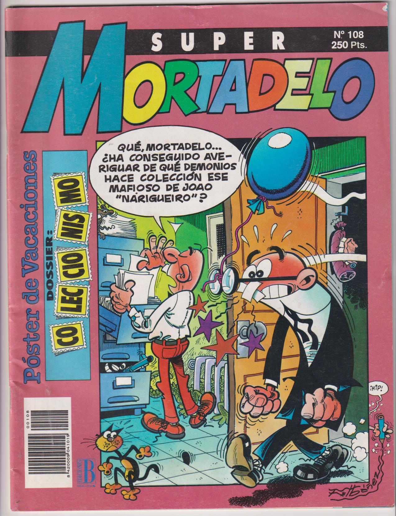 Super Mortadelo nº 108. Contiene poster de Mortadelo