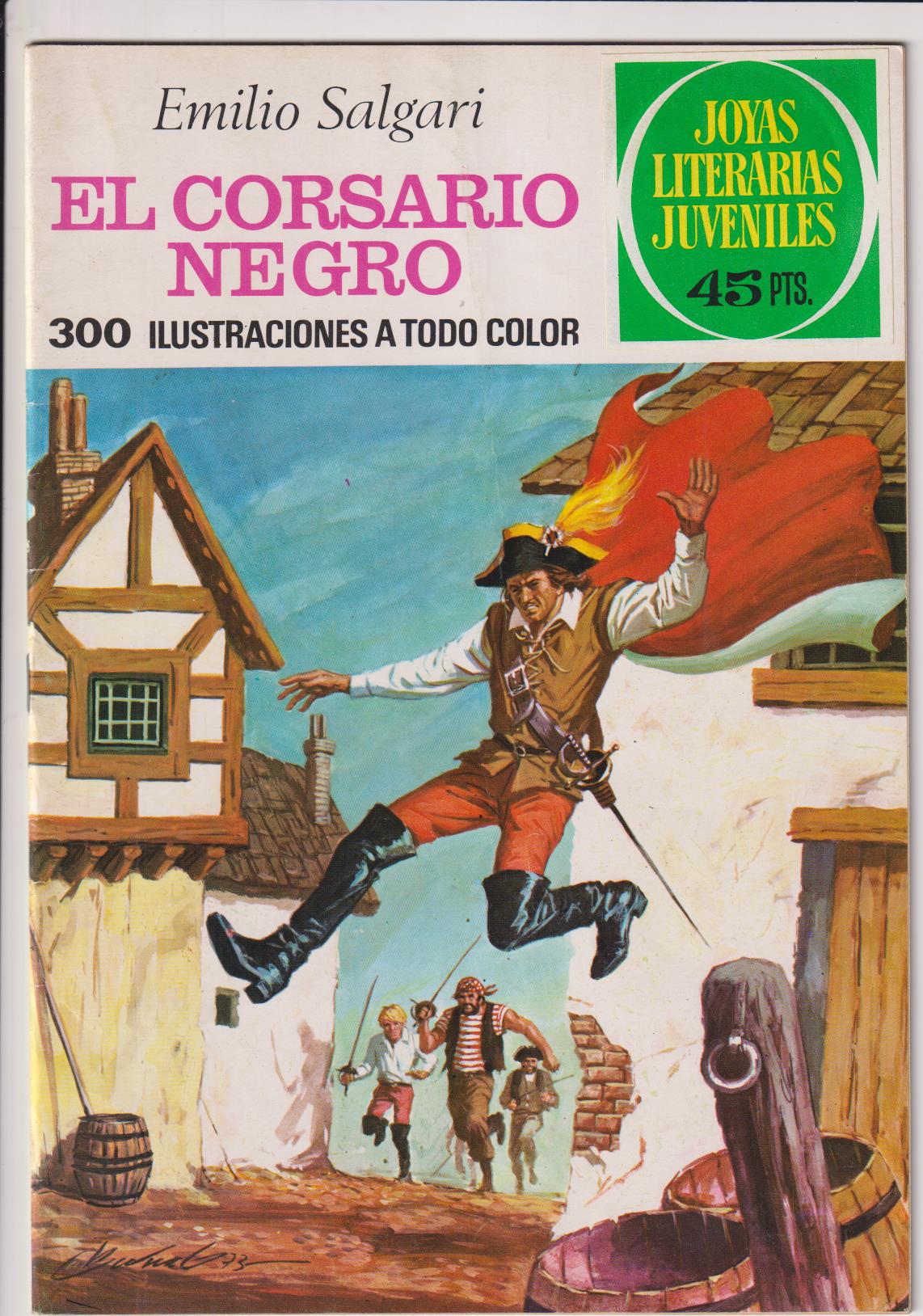 Joyas Literarias nº 95. El Corsario Negro. 2ª Edición Bruguera 1977