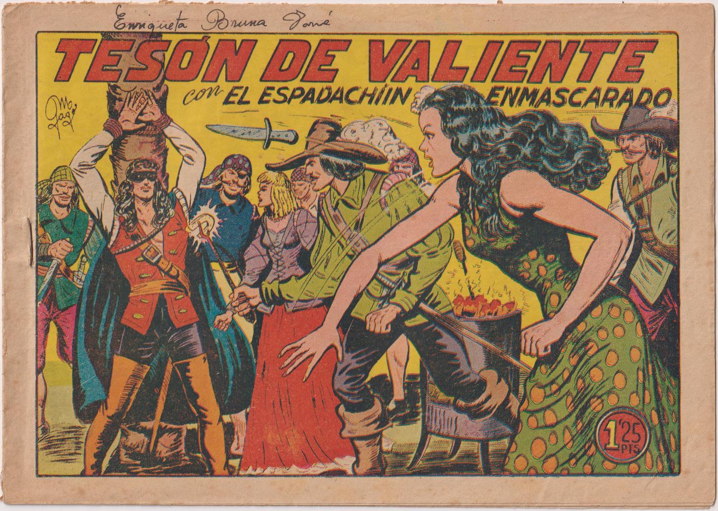 El Espadachín Enmascarado nº 65. Valenciana 1952