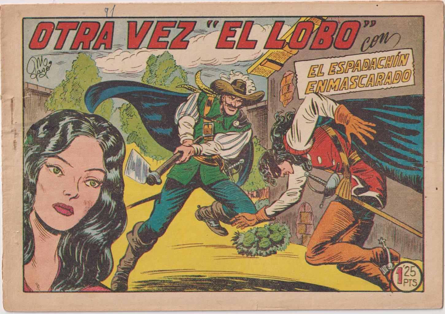 El Espadachín Enmascarado nº 91. Valenciana 1952
