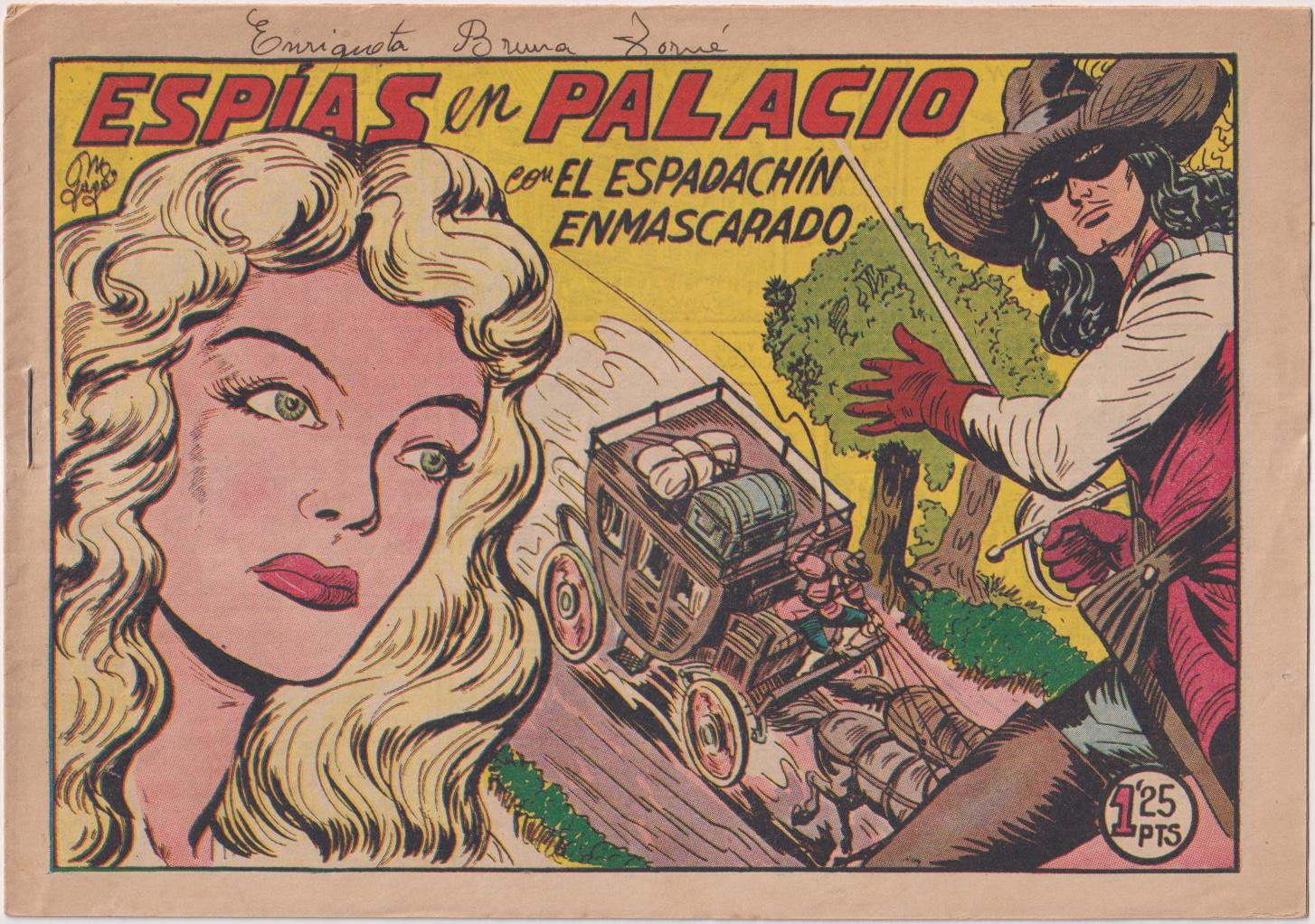 El Espadachín Enmascarado nº 136. Valenciana 1952