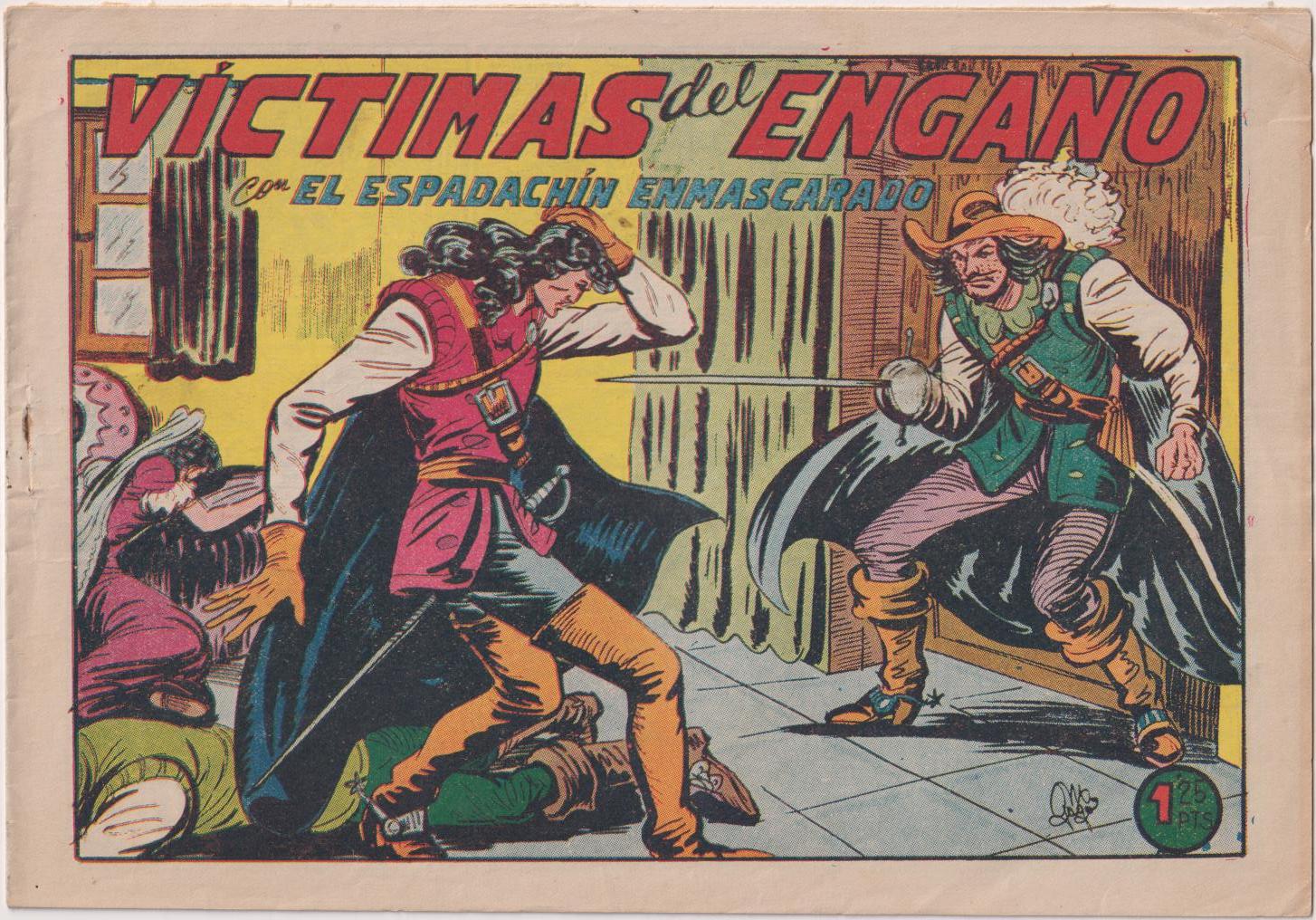 El Espadachín Enmascarado nº 138. Valenciana 1952