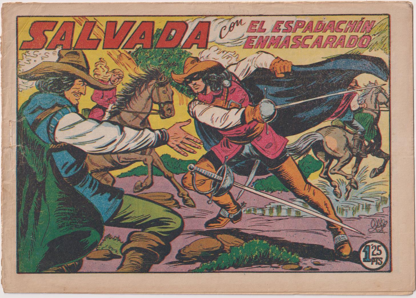 El Espadachín Enmascarado nº 141. Valenciana 1952. MUY ESCASO