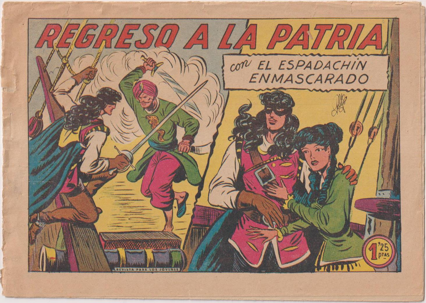 El Espadachín Enmascarado nº 252. Valenciana 1952. Último de la colección
