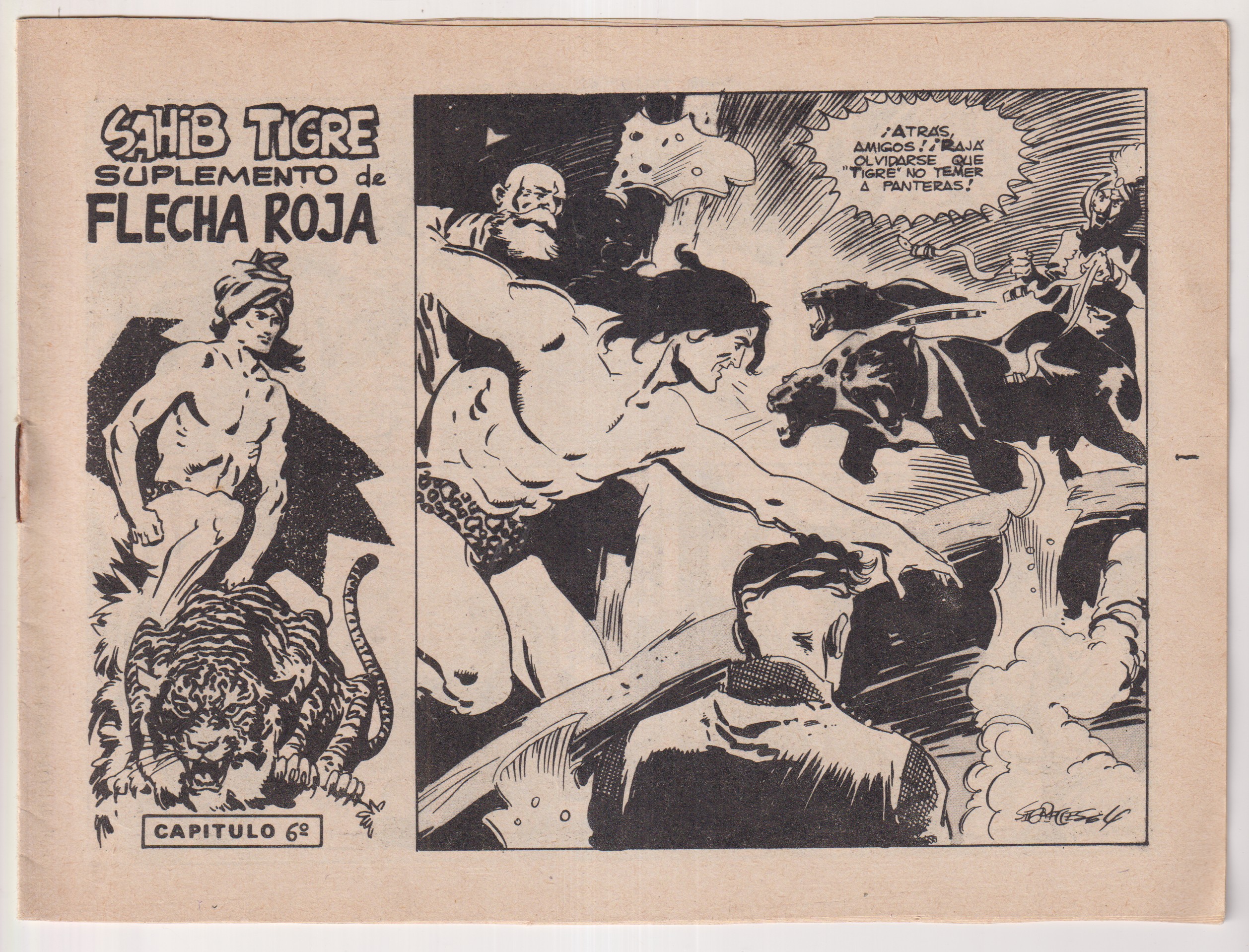 Sahib Tigre. Suplemento de Flecha Roja nº 6. Editorial Maga