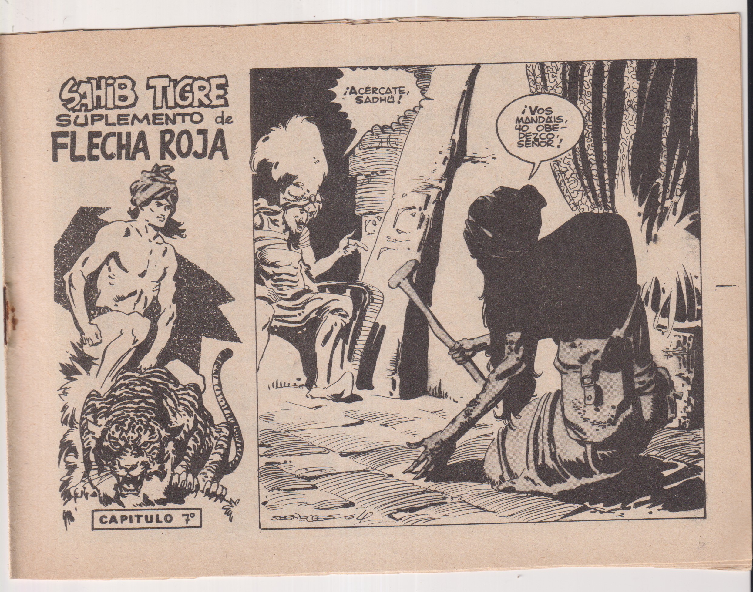 Sahib Tigre. Suplemento de Flecha Roja nº 7. Editorial Maga