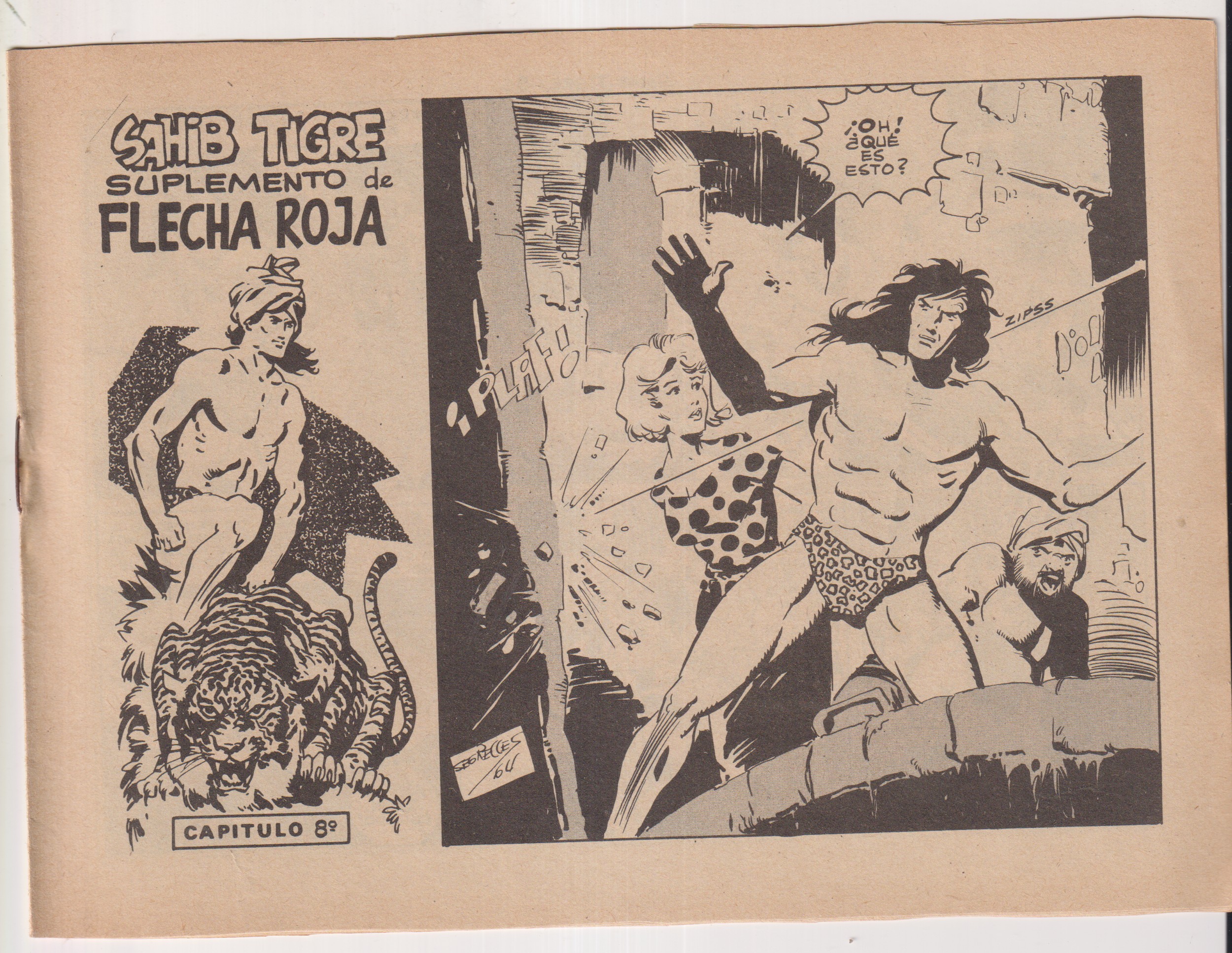 Sahib Tigre. Suplemento de Flecha Roja nº 8. Editorial Maga
